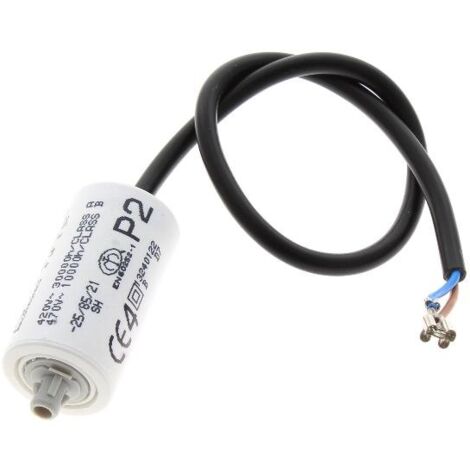CONDENSATEUR DE DEMARRAGE 4 MF A FILS POUR REFRIGERATEUR INDESIT - C00144819