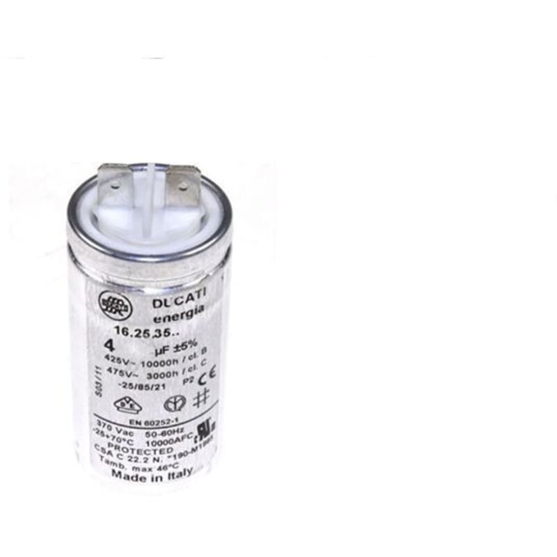 Condensateur De Demarrage 4uf 475v 1256418011 Pour seche linge