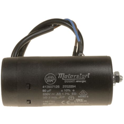 CONDENSATEUR DE DEMARRAGE 80UF 330V pour LAVE LINGE LIEBHERR...