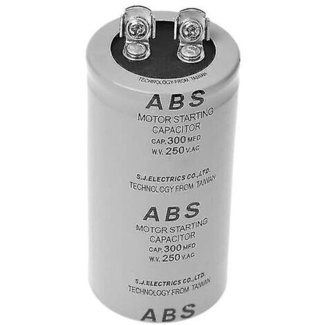 Condensateur de démarrage cylindrique pour moteur CA 300 µF / 300 mFd 250 V