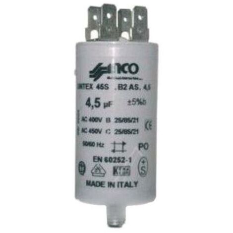 Condensateur de demarrage pour Lave-vaisselle Candy 4.5uf 400/450v 92219435