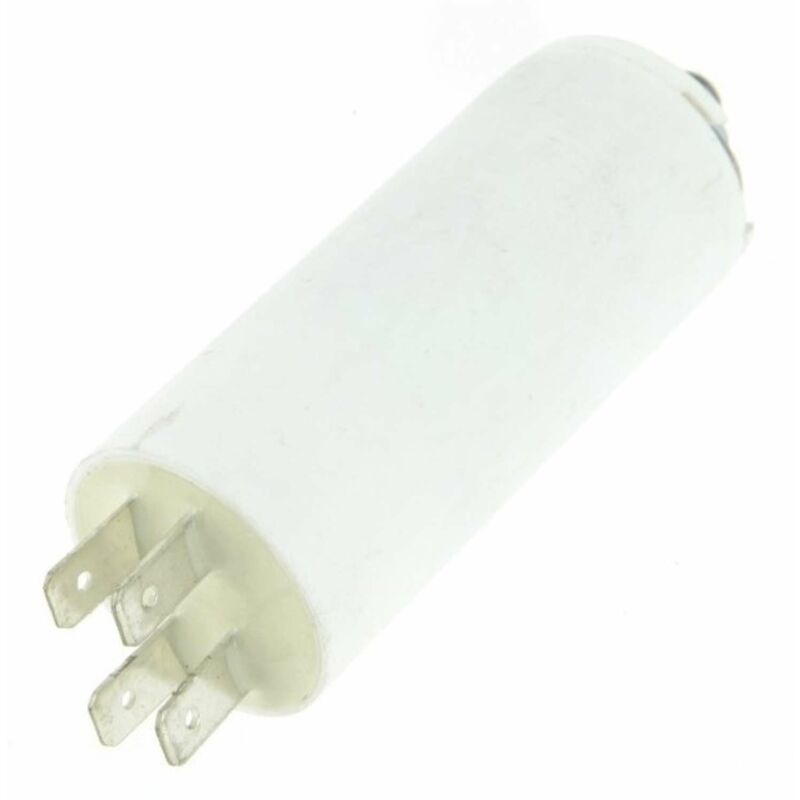 Cyclingcolors - Condensateur de démarrage pour tondeuse électrique 10µF 450V Ø35mm longueur 70mm fixation M8 4 cosses Permanent Moteur Appareils