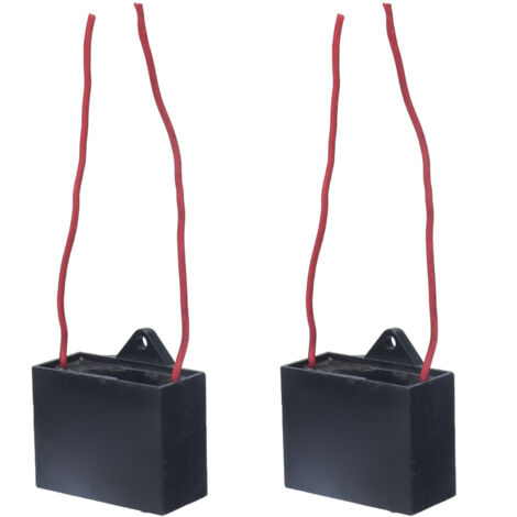 Condensateur de démarrage pour ventilateur de plafond 2 fils 25UF CBB61 250VAC - 2 pièces