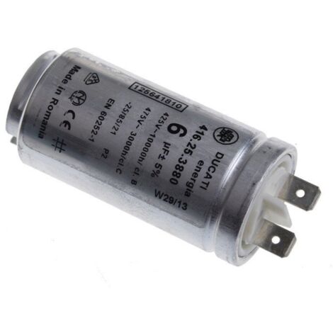 CONDENSATEUR DE MARCHE 6 ΜF pour SECHE LINGE ELECTROLUX -...