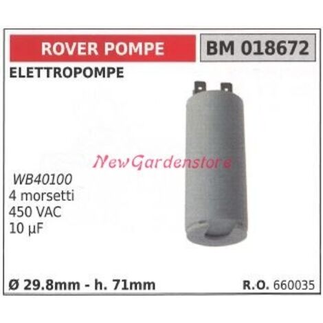 Condensateur de pompe électrique ROVER POMPE 018672