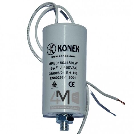 Condensateur Démarrage Moteur 16 µF / 450 V