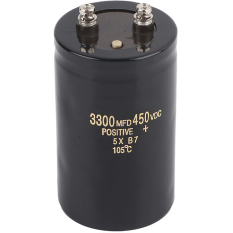 Condensateur Électrolytique Aluminium 450V 3300µF pour Filtrage Haute Capacité