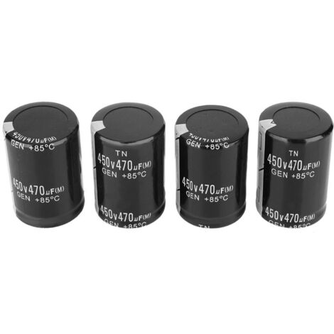 Condensateur Électrolytique Aluminium 450V 470μF - Lot de 4 pour Machine à Souder Inverter