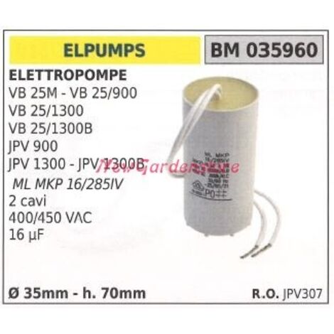 Condensateur ELPUMPS VB 25M scie électrique 25/900 25/1300 035960