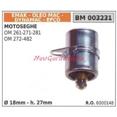 Condensateur EMAK tronçonneuse Oleomac modèle 261 271 281 272 482 6000148