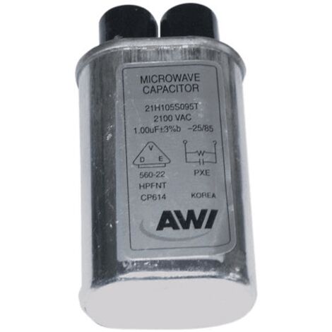 CONDENSATEUR HAUTE TENSION 1.0 ΜF 2100 V POUR MICRO ONDES SAMSUNG - 244100