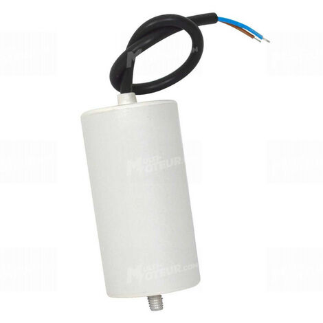 Condensateur Moteur 16 μf 450 V Condensateur Permanent 40 Mm X 70 Mm (diam. X Haute.) à Fil Souple 250 Mm
