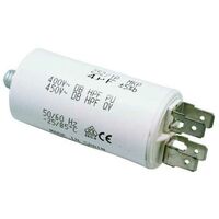 Condensateur permanent de travail pour moteur 65µF 450V précâblé Ø55x119mm ±10/%