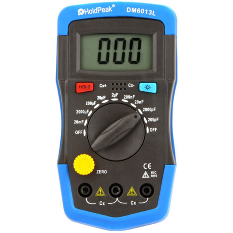 Condensateur numérique portatif DM6013L avec rétroéclairage LCD