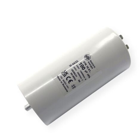 Condensateur permanent 100µF à cosses - Ø60x122mm - DUCATI