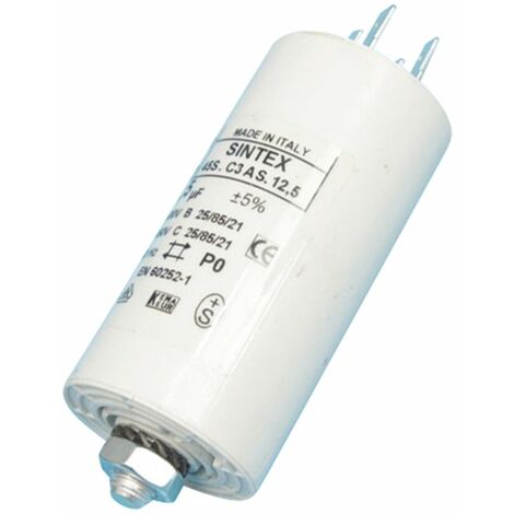 CONDENSATEUR PERMANENT 12.5µF 400/450V pour LAVE LINGE...