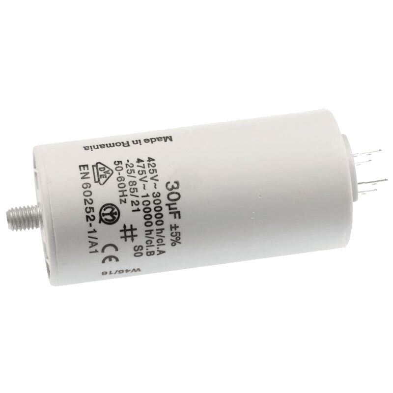 Condensateur Permanent 30 &mu;f 450 V Pour Lave Linge - 333606