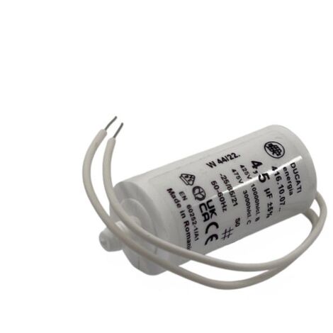 Condensateur permanent 4,5µF à fils - Ø28x55mm - DUCATI