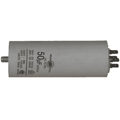 CONDENSATEUR PERMANENT 50 ΜF 450 V POUR LAVE LINGE - 11340