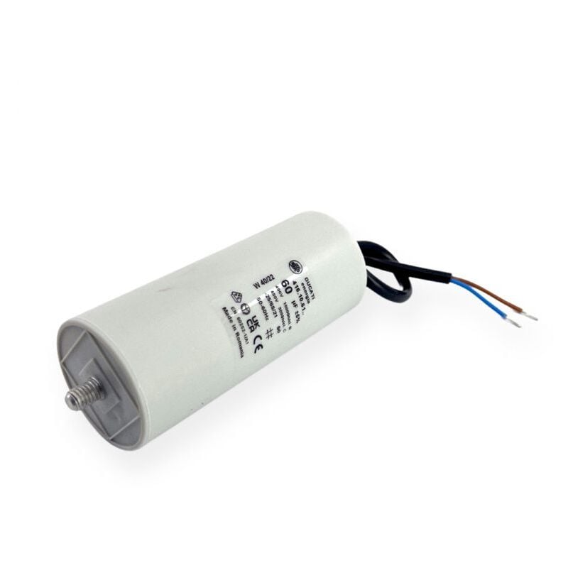 Condensateur permanent 60µF à câble - Ø50x117mm - ducati