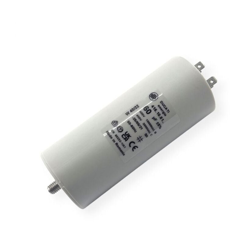 Ducati Energia - Condensateur permanent 60µF à cosses - Ø50x117mm - ducati