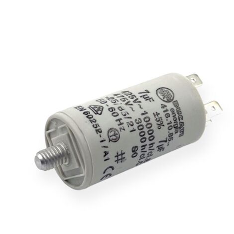 Condensateur permanent 7µF à cosses - Ø30x56mm - DUCATI