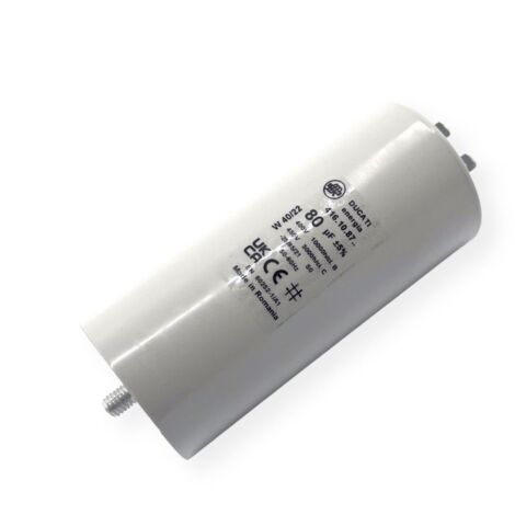 Condensateur permanent 80µF à cosses - Ø55x120mm - DUCATI