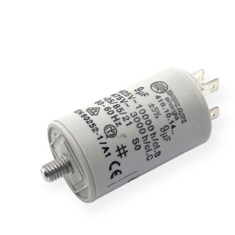 Condensateur permanent 9µF à cosses - Ø36x58mm - DUCATI
