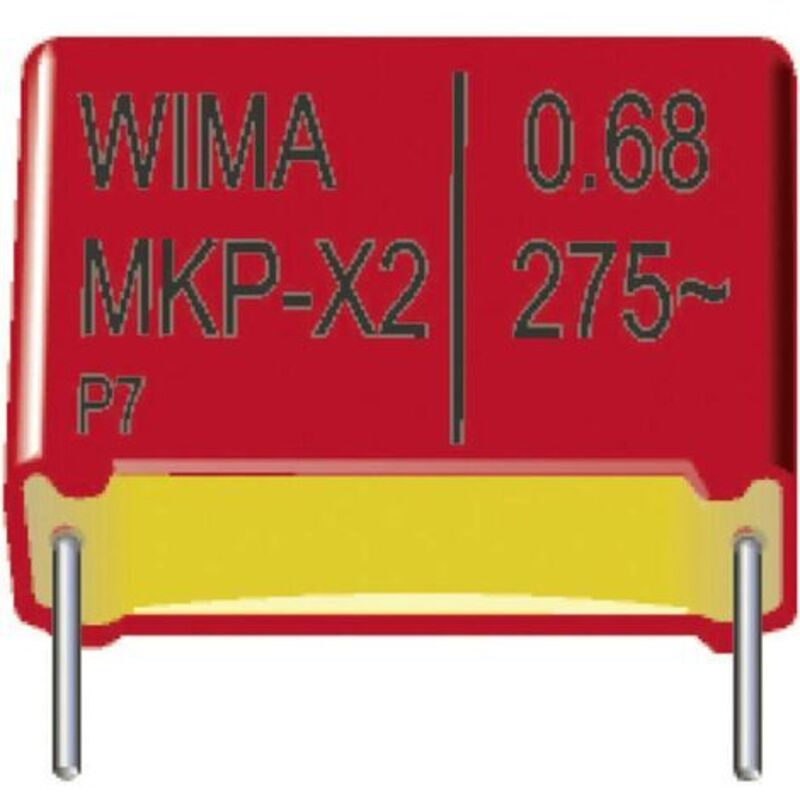 Wima MKP 4 0,47uF 5% 630V RM27,5 1 St. MKP-Folienkondensator radial bedrahtet 0.47 µF 630 V/DC 5 % 27.5 mm (L x B x H)
