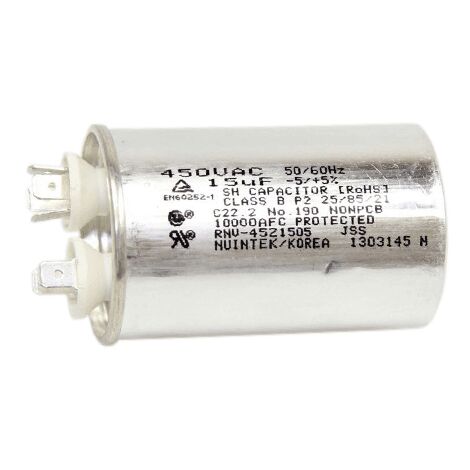 LG – Condensateur pour climatiseur mobile – Capacité 15 µF – Tension 450 V – Fréquence 50/60 Hz – EAE43285002