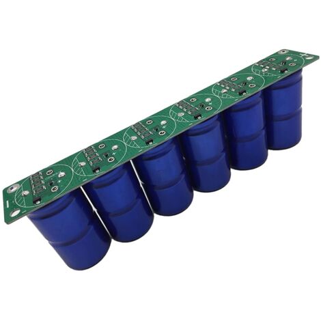 Condensateur Super Farad 16V 83F, 6 pièces/ensemble Module condensateur Farad Ultracondensateur électrolytique à faible valeur ESR et carte de protection pour appareils électroniques,simple 2,7V 500F