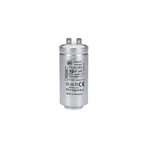 Condensatore 10 UF compatibile con AEG 125002061/5 per essiccatore