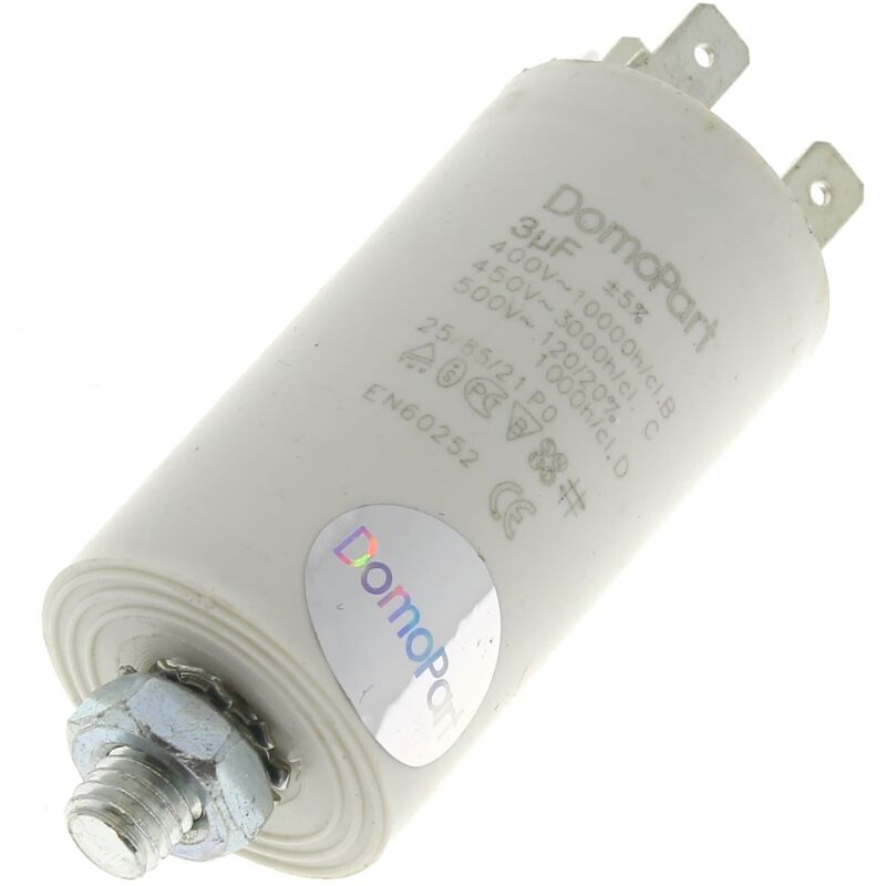Condensatore 3µf 400v per lavastoviglie Bosch