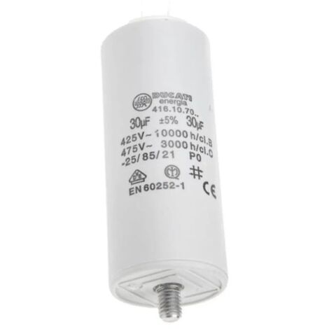 Condensatore per avviamento motori elettrici 30 MF 450 V