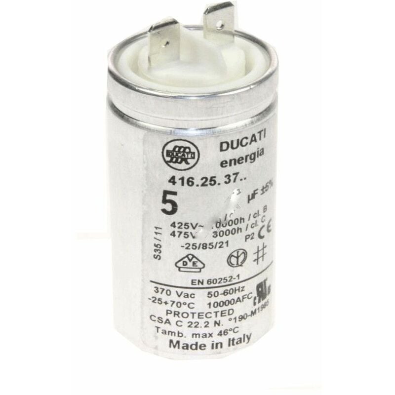 Condensatore originale 5mf - Cappa aspirante Whirlpool 335361