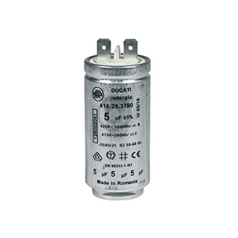 Condensatore comptabile con Electrolux 1250020516 425-475 V per motore e asciugatrice