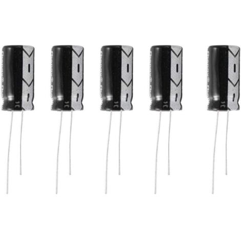 Condensatore elettrolitico radiale 5 x 25V 1000µF 105℃ 10 x 20mm