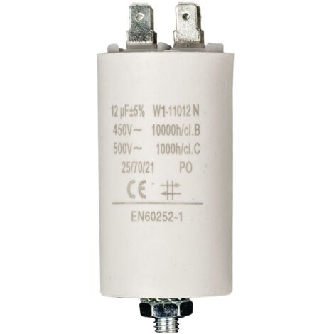 Condensatore Fixapart W1-11012N 12,0 uf / 450 V + Aarde