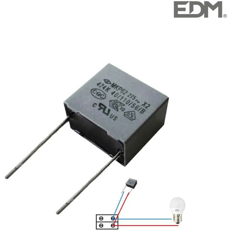 Condensatore per lampadina led