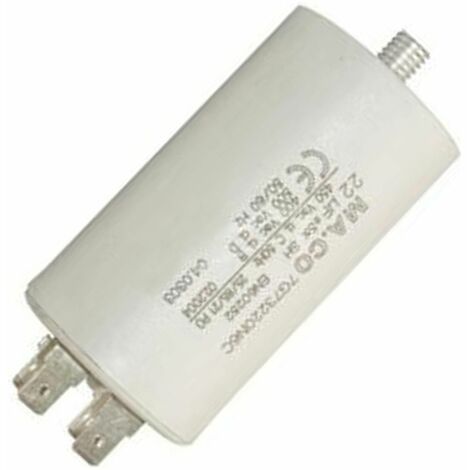 Condensatore permanente 22 µf, 450 V - Lavatrice - FAR - 3320633662894799506