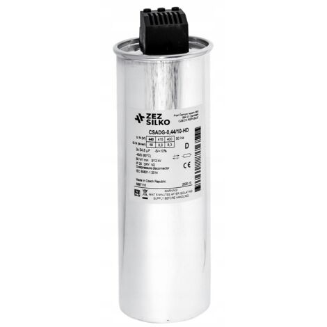 Condensatore ZEZ-Silko 10kvar 440V Cn=3x54.8μF In=3x13.1A
