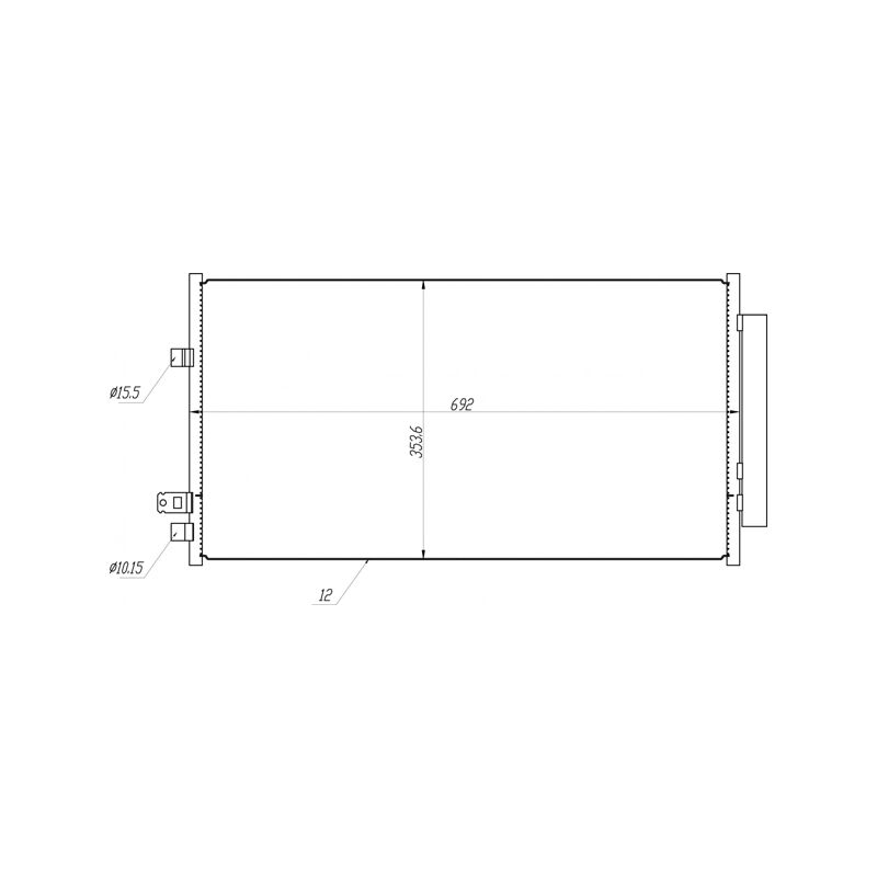 Condenseur, climatisation HART 641 068