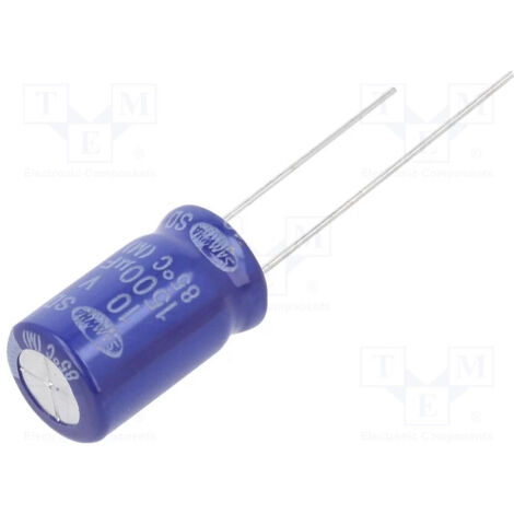 Condernsador Electrolitico 1500uf 10vdc 85ºc Ø10x16mm Radfial 1500mf10v/radial