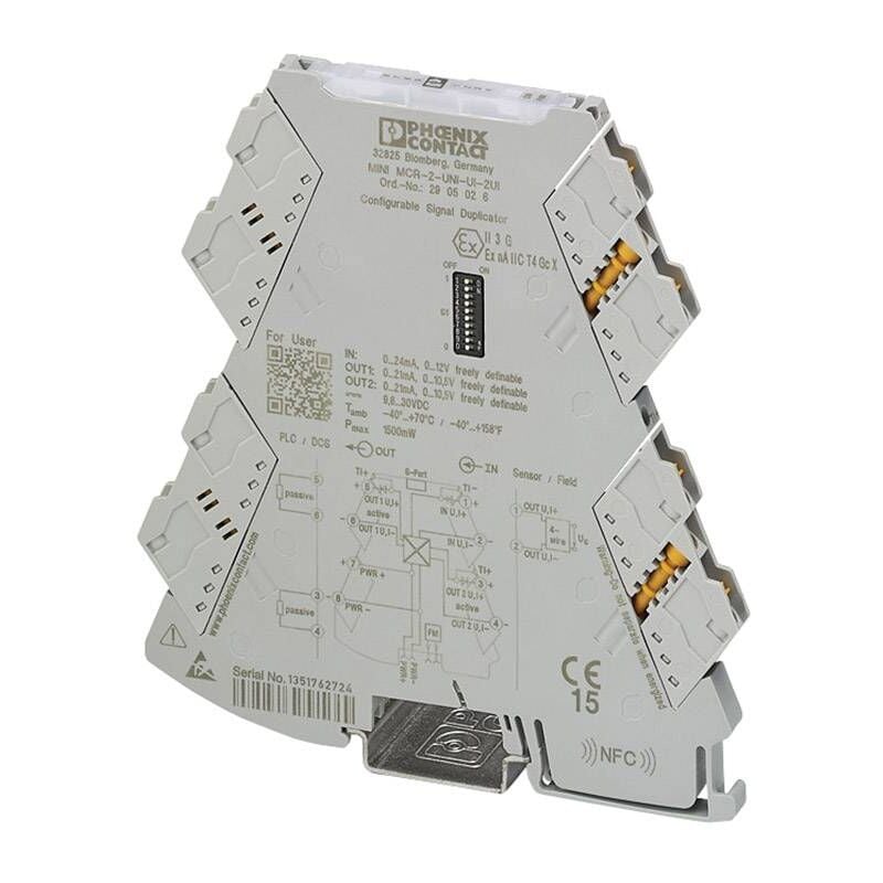 Phoenix Contact - Duplicateur de signaux à 4 voies mini MCR-2-UNI-UI-2UI-PT 2905028 1 pc(s)