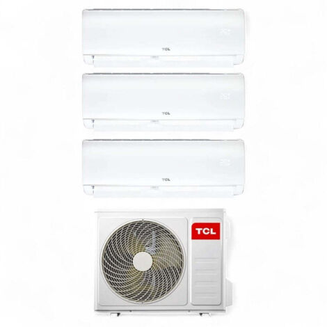 Condizionatore climatizzatore 3 split + motore 27.000 BTU A++ con controllo IoT WiFi XA41