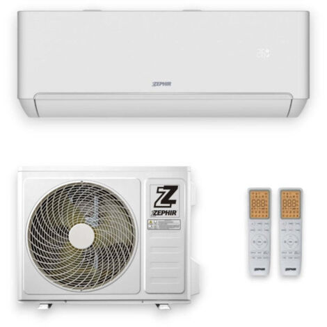 Condizionatore climatizzatore da parete 24000 BTU con Wi-Fi doppio telecomando e assistente vocale ZTQ Zephir