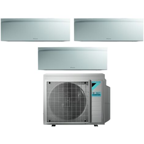 Condizionatore Daikin Bluevolution Trial Split EMURA WHITE III 7+9+18 con 3MXM68A R-32 Wi-Fi Integrato Bianco Opaco - Garanzia Italiana