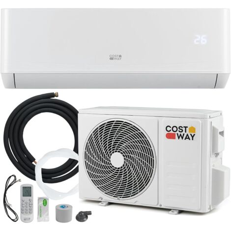 Condizionatore d'aria monosplit reversibile COSTWAY 12000BTU-3,4 kW-R32-A++/Timer 24 ore