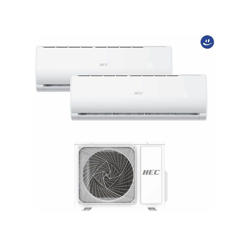 Climatizzatore condizionatore dual split inverter modello tide plus r32 9000+12000 btu a++/a+ hec by Haier