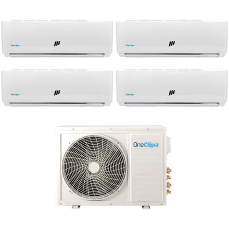 Condizionatore OneClima Quadri Split Inverter serie PRO 9+12+12+12 con MLT42x5/Y24 R-32 Wi-Fi Optional 9000+12000+12000+12000